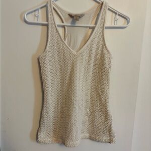 Banana Republic Cream Crochet Tank Top